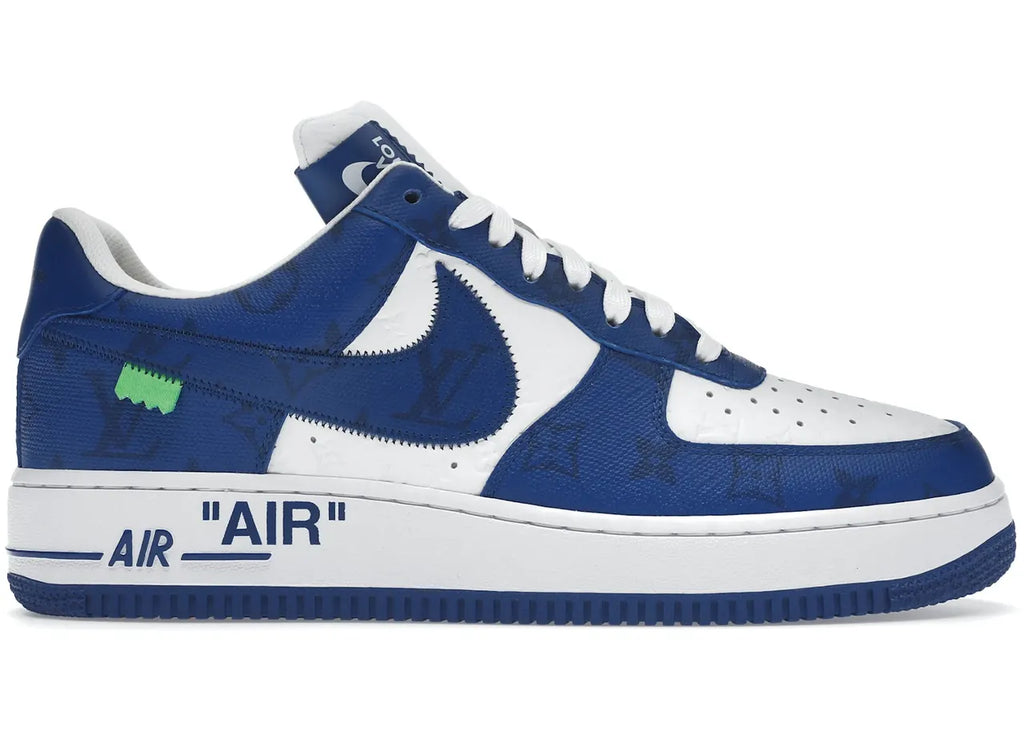 monogram LV Nike Air Force 1 Blue - Hình 2