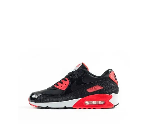 Nike Air Max 90 Black Infrared Croc - Hình 2