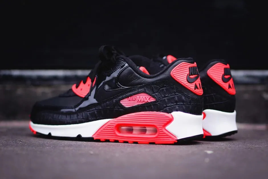 Nike Air Max 90 Black Infrared Croc