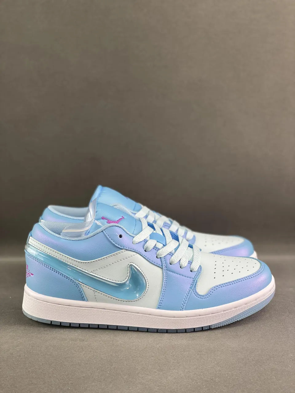 Air Jordan 1 Low sneakers: Top 1 Premium Iridescent Blue Edition