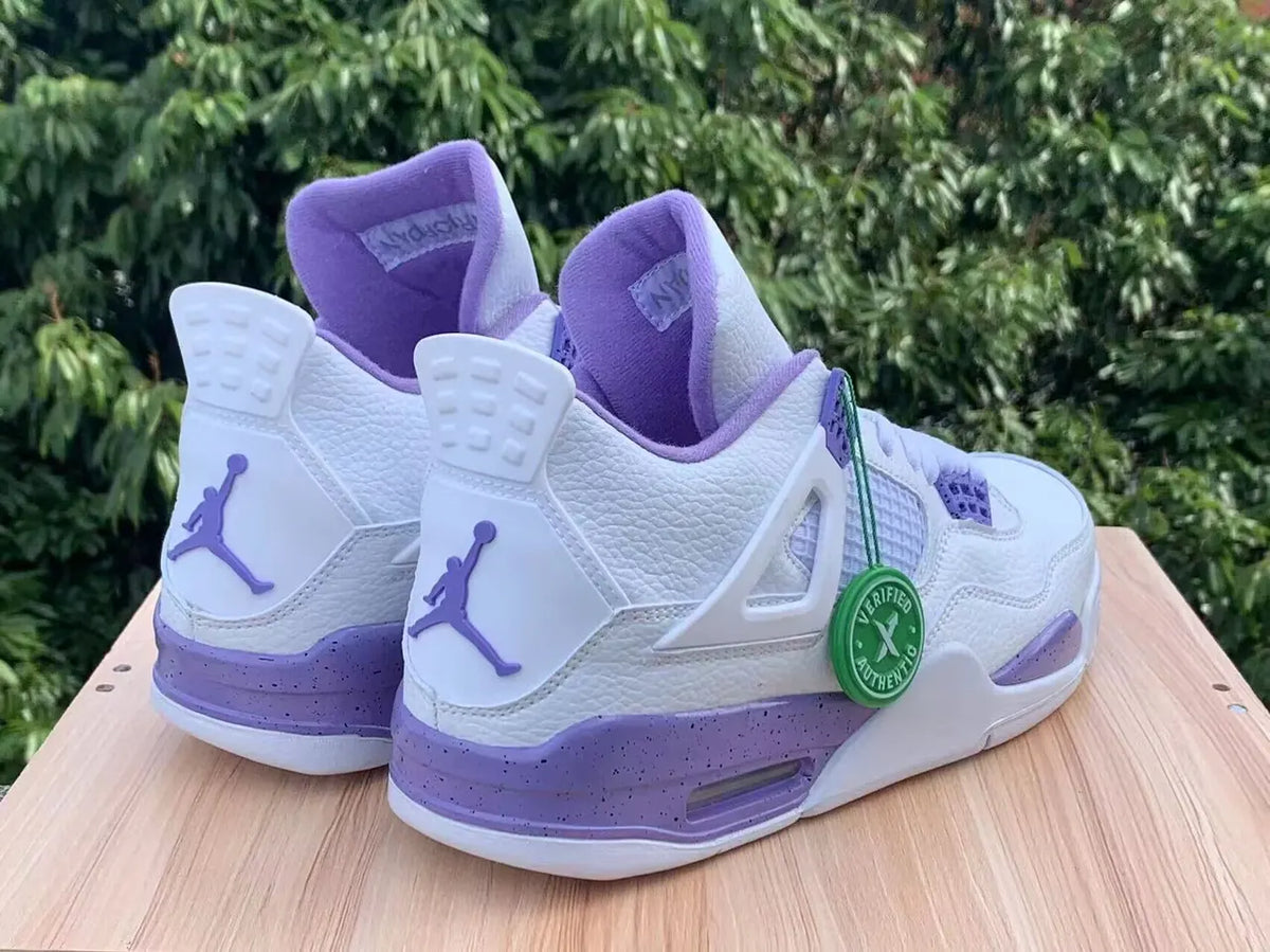 Air Jordan 4 White Purple - Hình 5