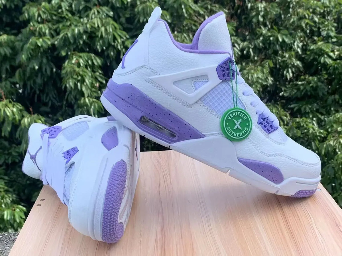 Air Jordan 4 White Purple - Hình 2