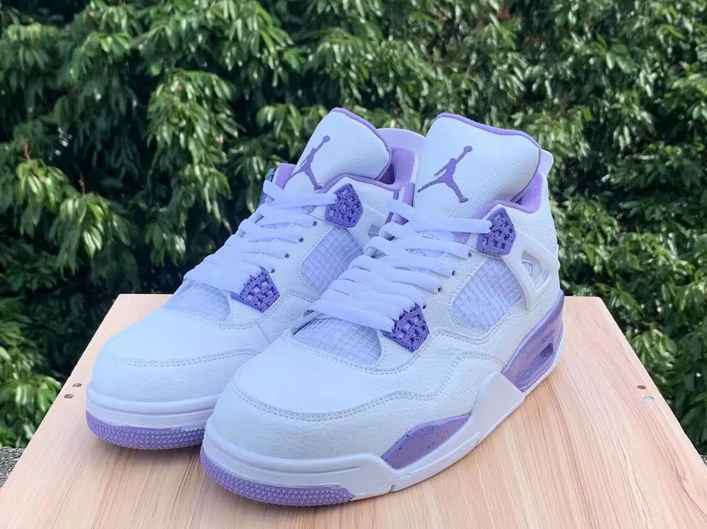Air Jordan 4 White Purple - Hình 4