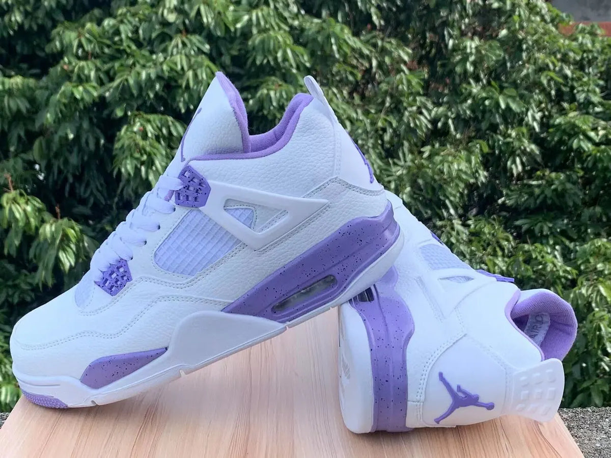 Air Jordan 4 White Purple - Hình 3