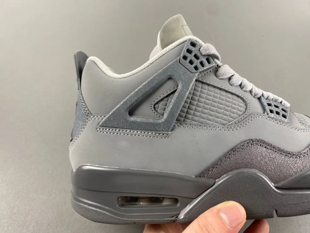 premium Air Jordan 4 Retro Grey Suede - Hình 15