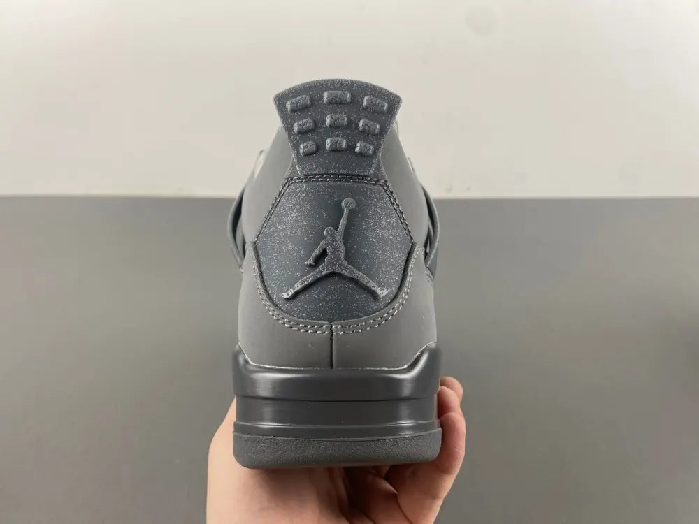 premium Air Jordan 4 Retro Grey Suede - Hình 9