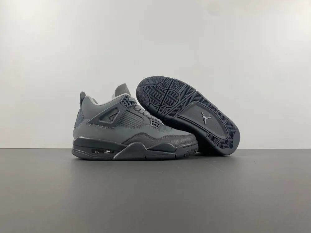 premium Air Jordan 4 Retro Grey Suede - Hình 16