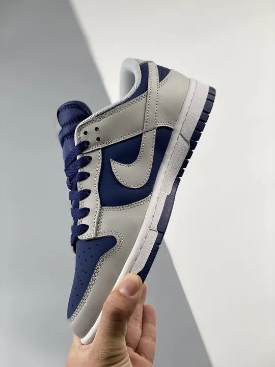 classic Nike Dunk Low Grey Navy - Hình 5