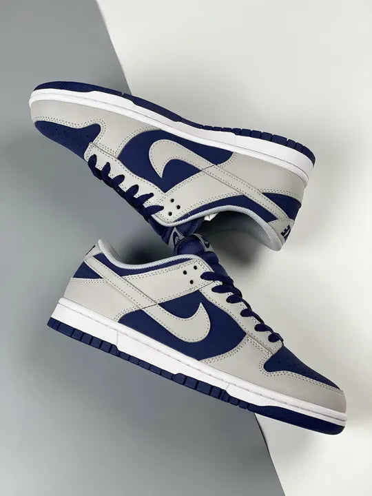 classic Nike Dunk Low Grey Navy - Hình 4