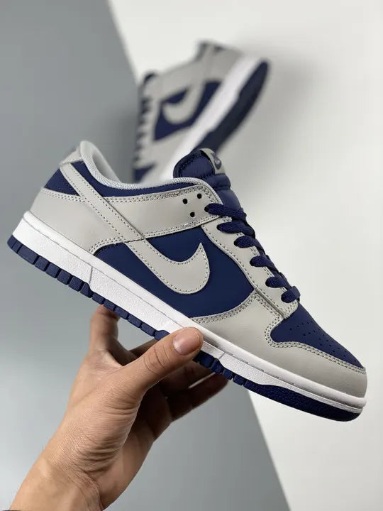 classic Nike Dunk Low Grey Navy - Hình 2