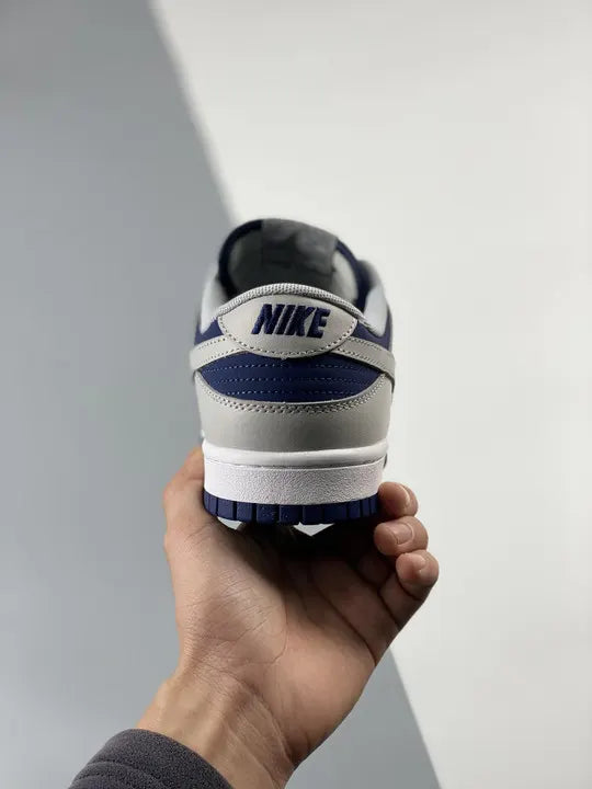 classic Nike Dunk Low Grey Navy - Hình 8