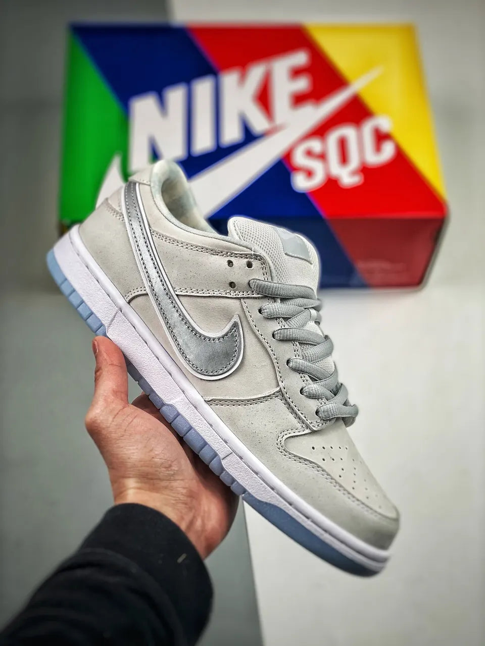 silver Nike Dunk Low Grey Fog
