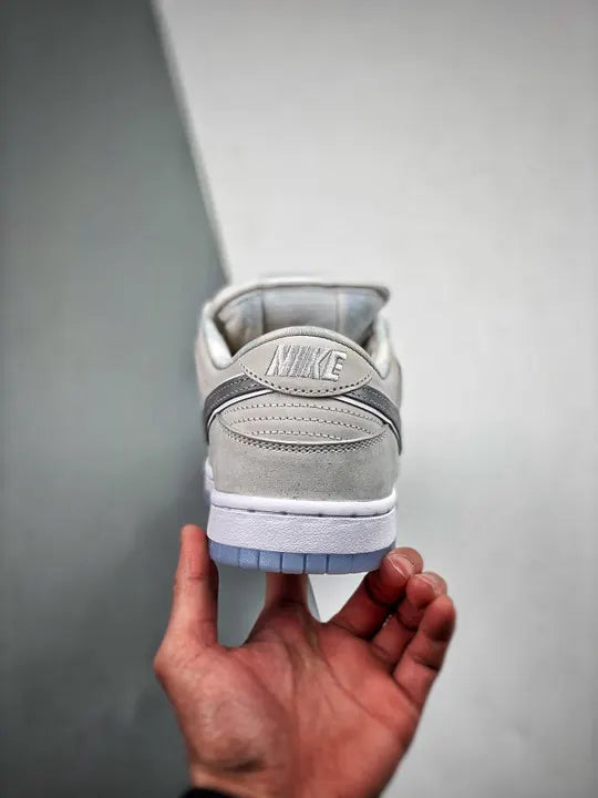 silver Nike Dunk Low Grey Fog - Hình 8