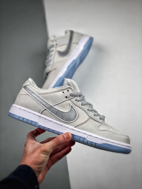 silver Nike Dunk Low Grey Fog - Hình 2