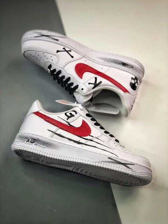 Nike AF1 Scribble Red - Hình 4