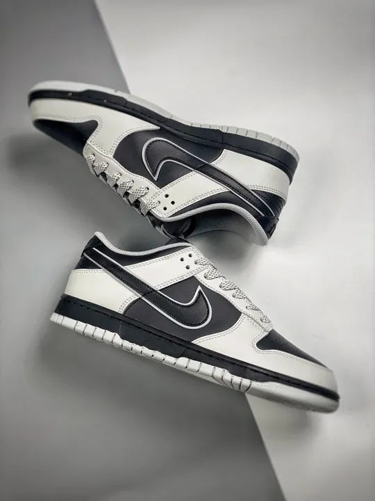 iconic Nike Dunk Low Grey Black - Hình 4