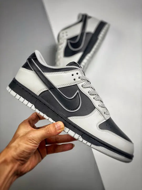 iconic Nike Dunk Low Grey Black - Hình 2