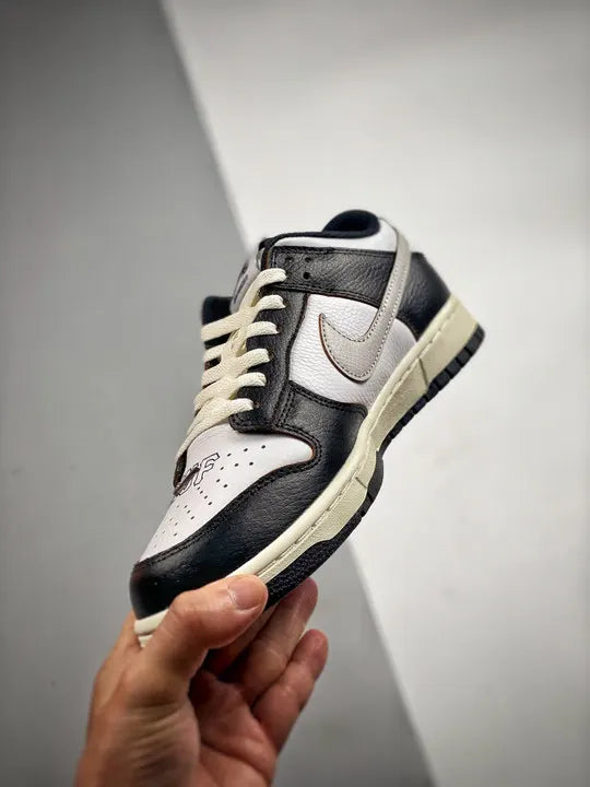 retro Nike Dunk Low Black White - Hình 5