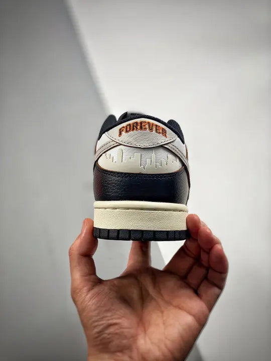 retro Nike Dunk Low Black White - Hình 8
