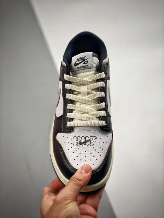retro Nike Dunk Low Black White - Hình 6