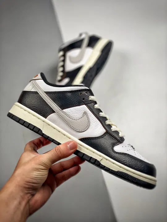 retro Nike Dunk Low Black White - Hình 2