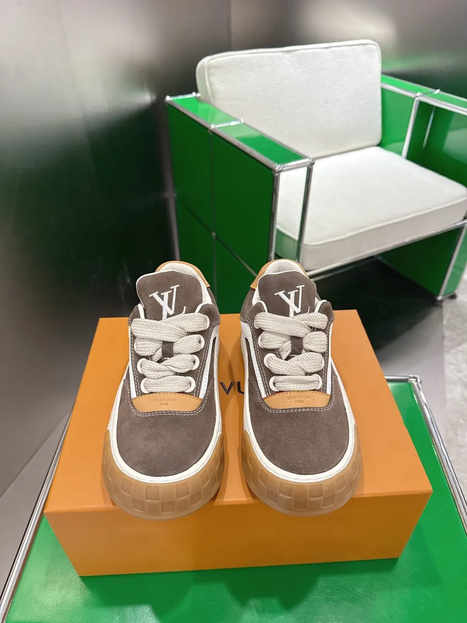 LV Brown Suede Sneaker