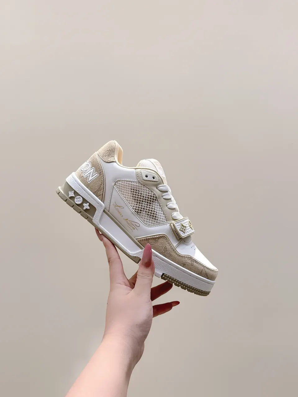 LV Trainer Beige Monogram - Hình 7