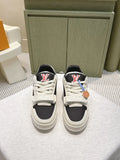 LV Black White Leather Trainer