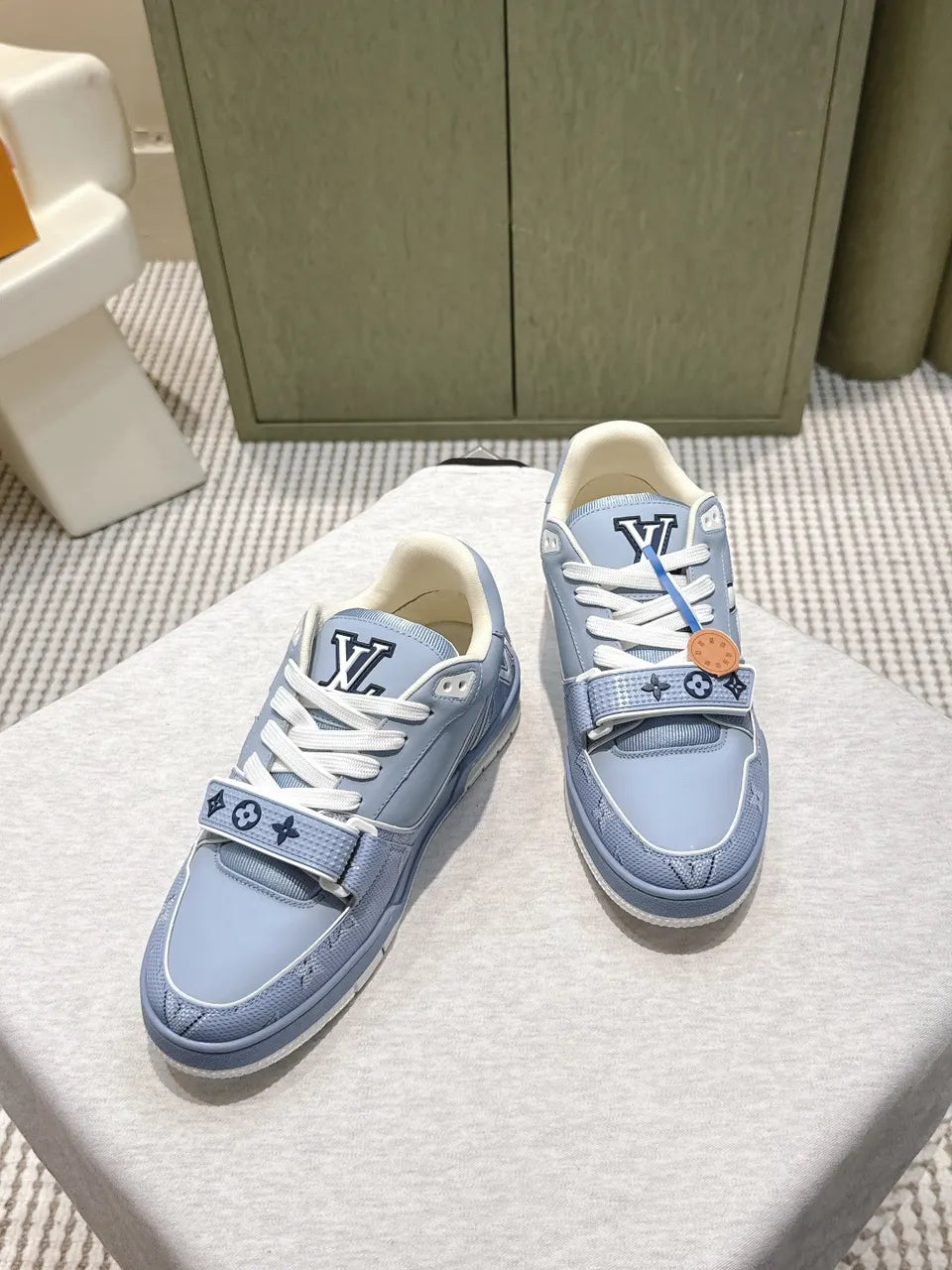 LV Sky Blue Trainers - Hình 3