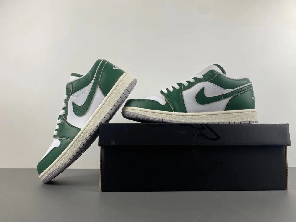 premium Air Jordan 1 Low Pine Green - Hình 4