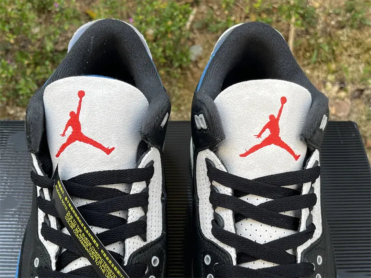 Air Jordan 3 Retro Black/Blue - Hình 11