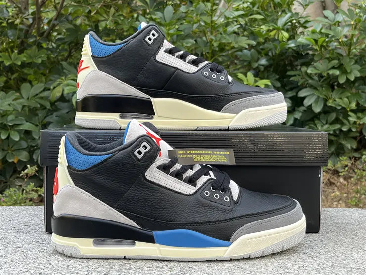 Air Jordan 3 Retro Black/Blue - Hình 7