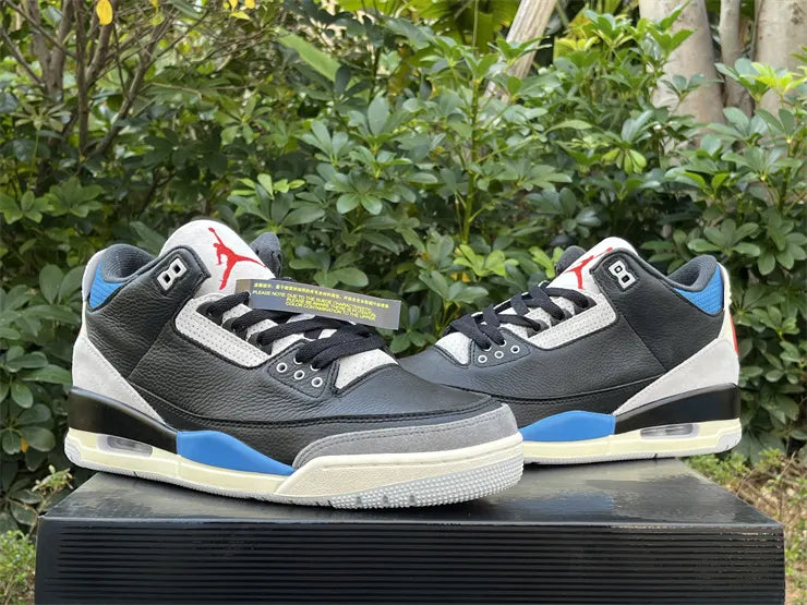 Air Jordan 3 Retro Black/Blue - Hình 14