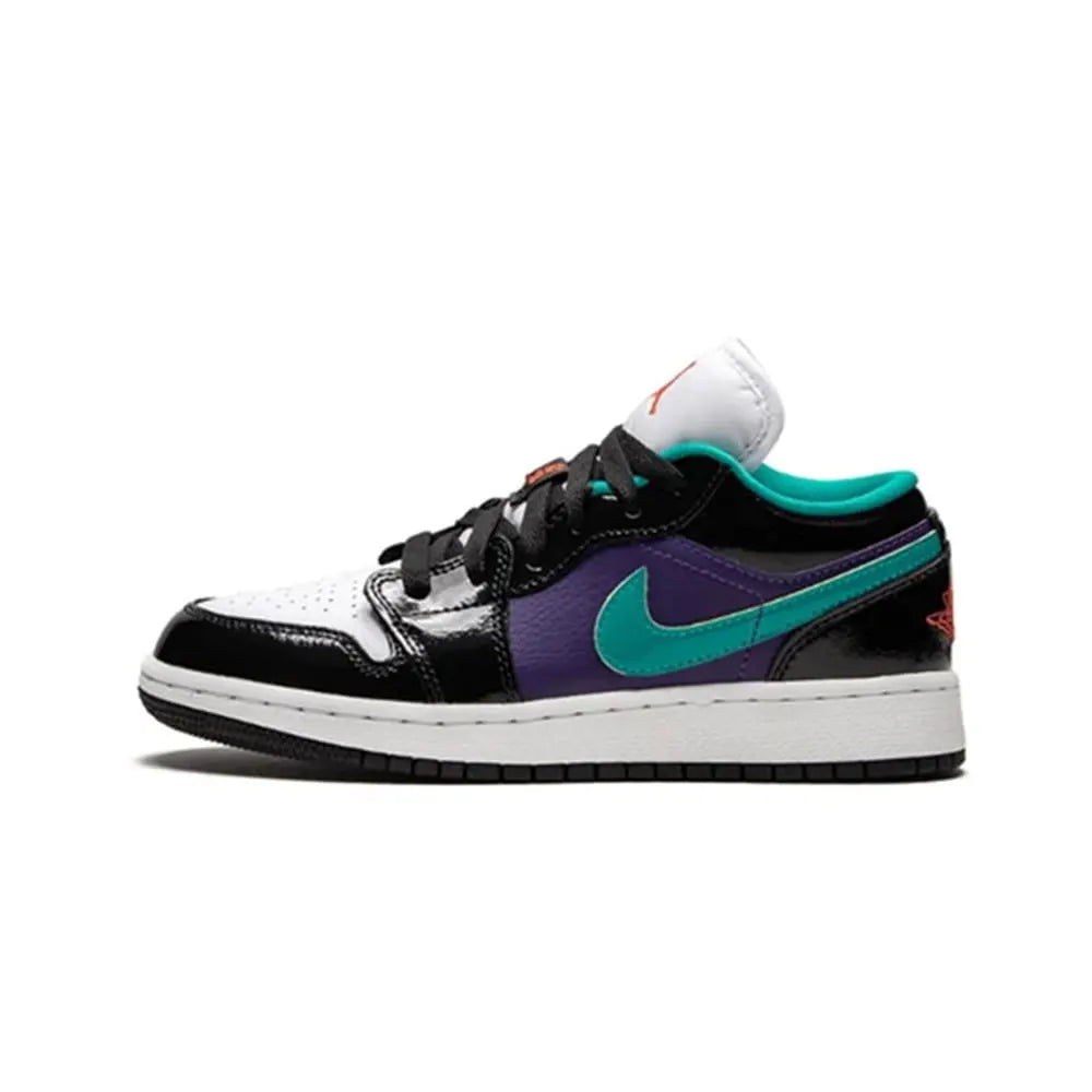 Air Jordan 1 Low Black Teal Purple - Hình 5