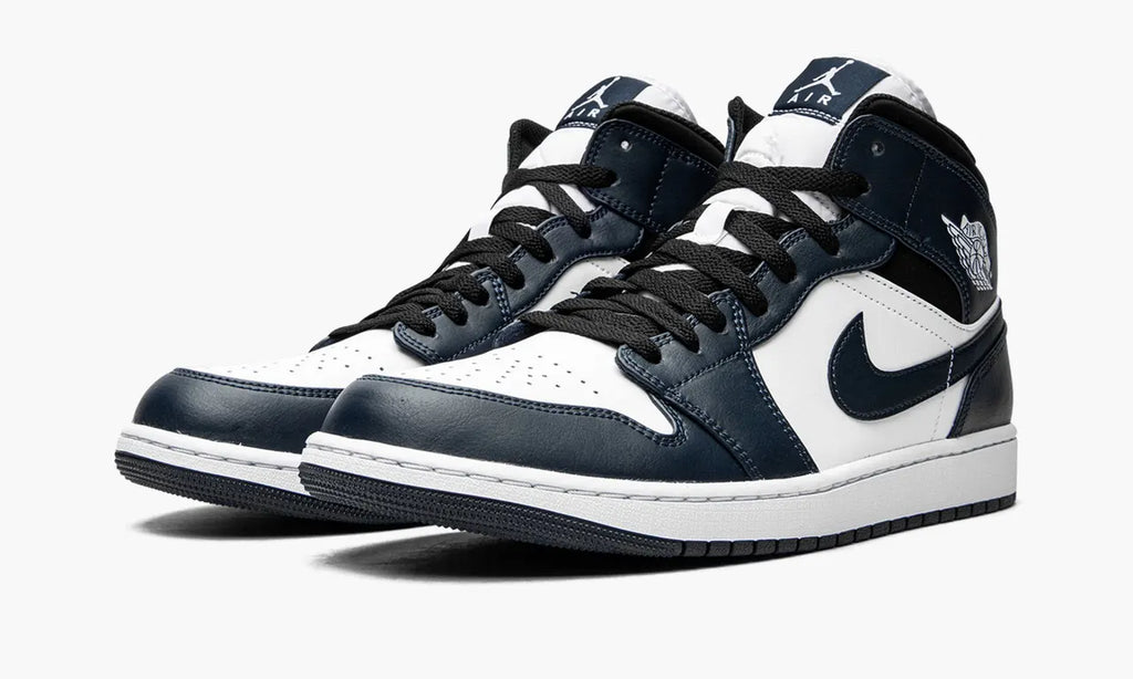 Air Jordan 1 Mid White/Navy - Hình 3