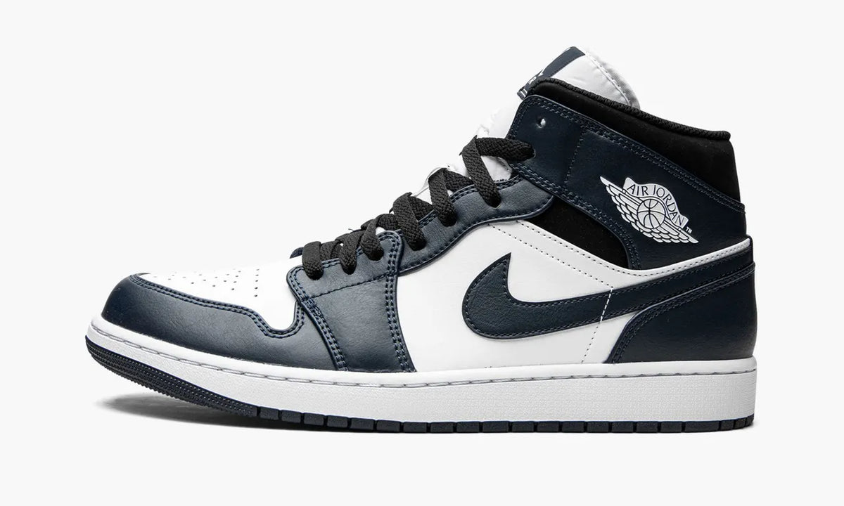 Air Jordan 1 Mid White/Navy - Hình 2