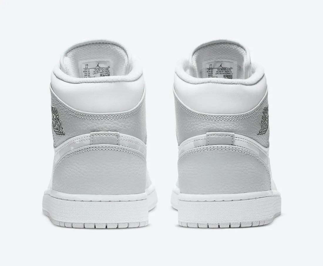 Air Jordan 1 Mid White Wolf Grey - Hình 4