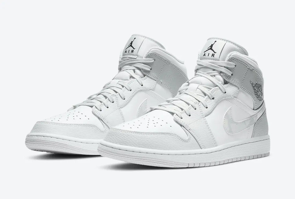 Air Jordan 1 Mid White Wolf Grey - Hình 5