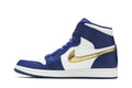 Air Jordan 1 Mid Blue Gold - Hình 2