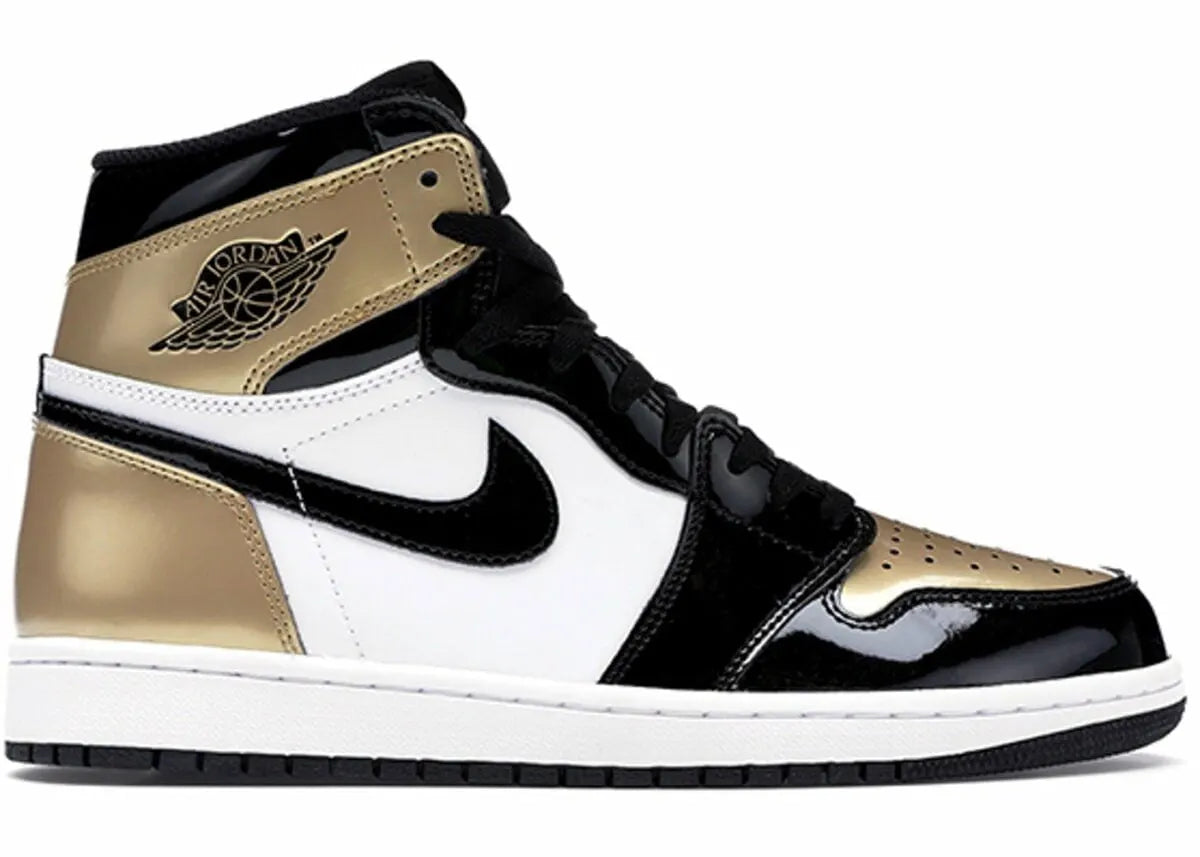 Air Jordan 1 Gold Black - Hình 3
