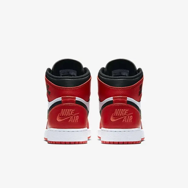 Air Jordan 1 Mid Red Black White - Hình 3