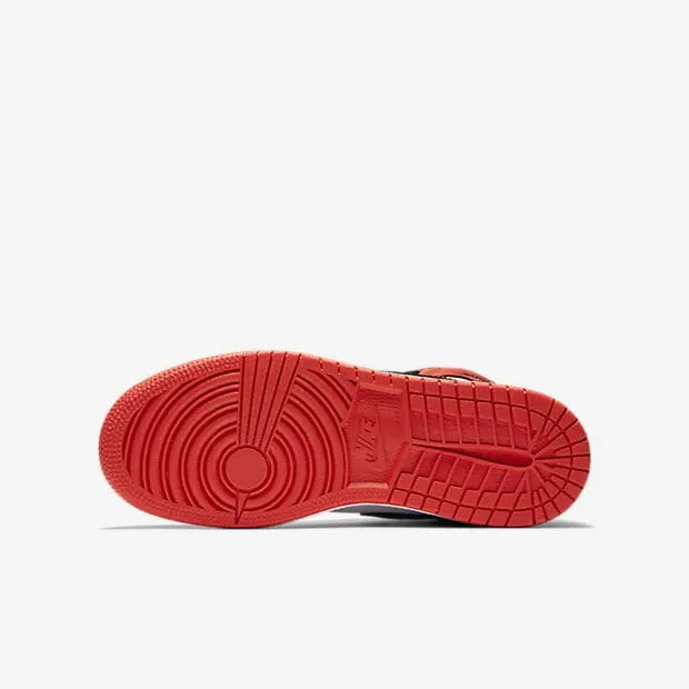 Air Jordan 1 Mid Red Black White - Hình 4