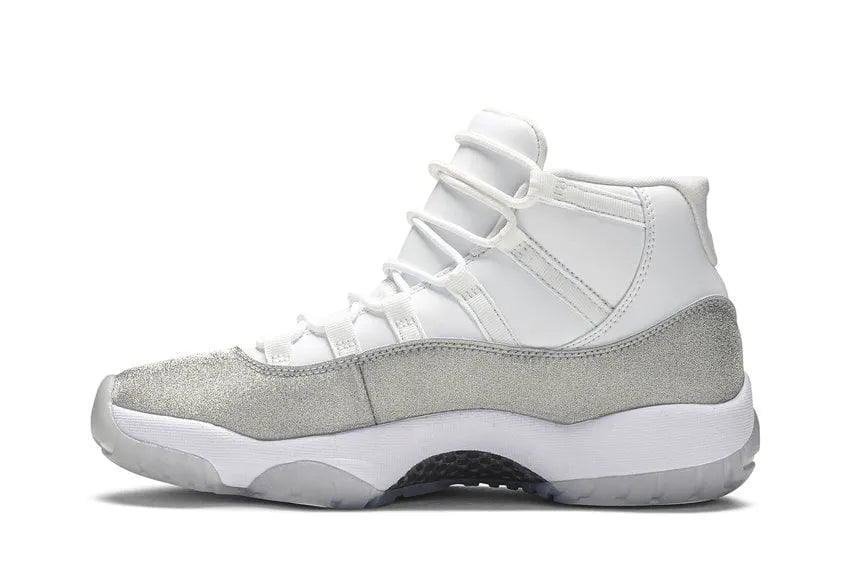 retro Air Jordan 11 White Silver - Hình 2