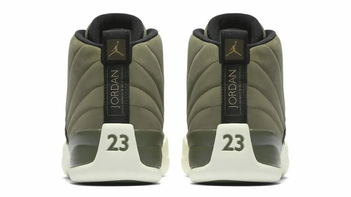 Jordan 12 Olive Canvas - Hình 3