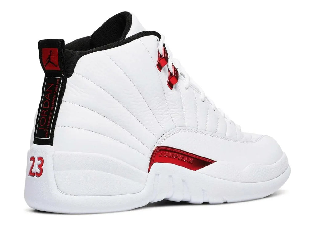 iconic Air Jordan 12 Retro White Red - Hình 3