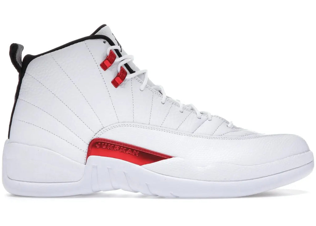 iconic Air Jordan 12 Retro White Red - Hình 5