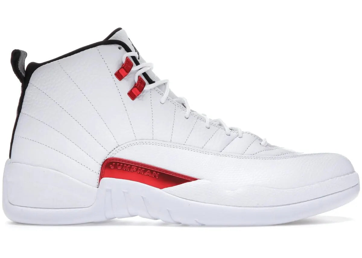 iconic Air Jordan 12 Retro White Red - Hình 5