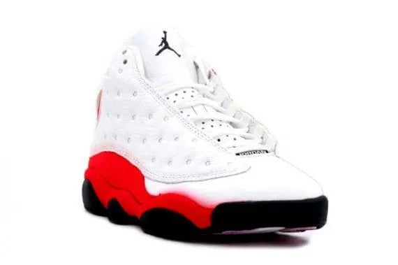 retro premium Air Jordan 13 White Red - Hình 2