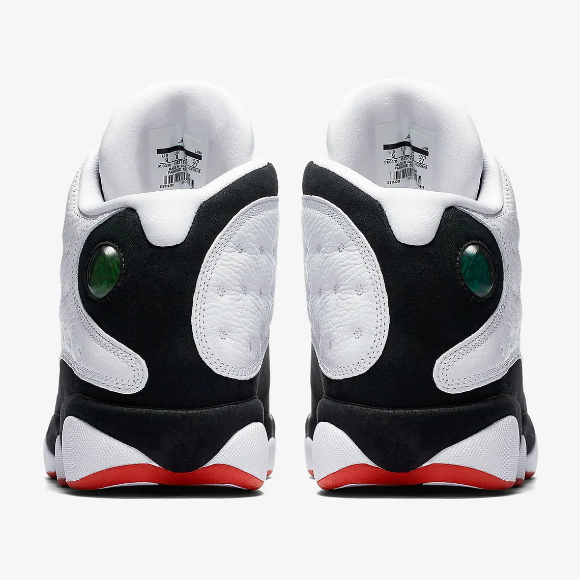black white Air Jordan 13 Retro Panda - Hình 3