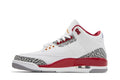 retro premium Air Jordan 3 White Red - Hình 2